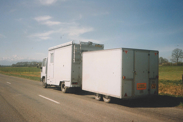 Box trailer that housed my first independent studio.